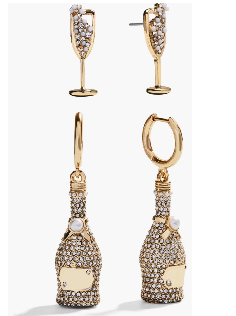 NWT BaubleBar What’s Poppin’ 2 piece earring set